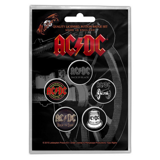 AC/DC Button Badge Pack - Tucker Alternative